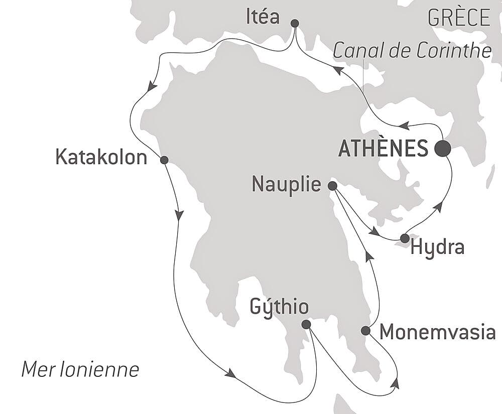 Paysages et sites emblématiques du Péloponnèse