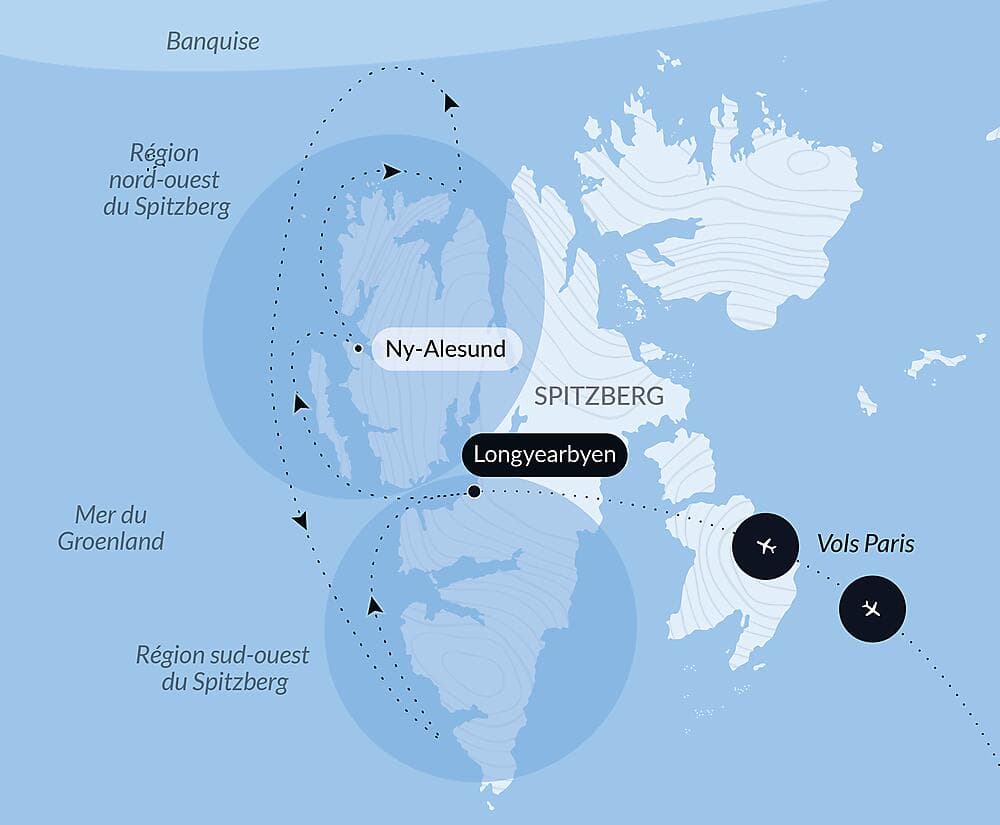 Fjords et glaciers du Spitzberg
